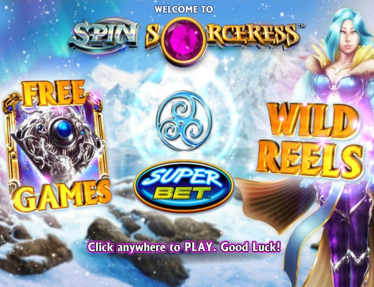 Spin Sorceress video slot intro